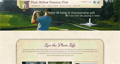 Desktop Screenshot of plumhollowcc.com