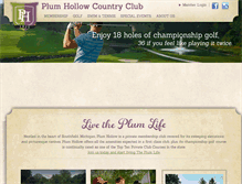 Tablet Screenshot of plumhollowcc.com